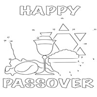 Seder Table Connect the Dots 1 - 25
